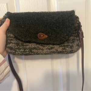 Handmade Green and Brown Women's Bag